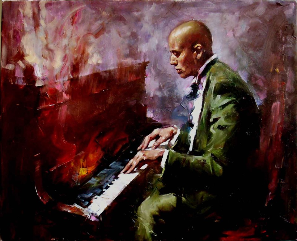 Breaming Jazz
 Oil on Canvas Original Painting