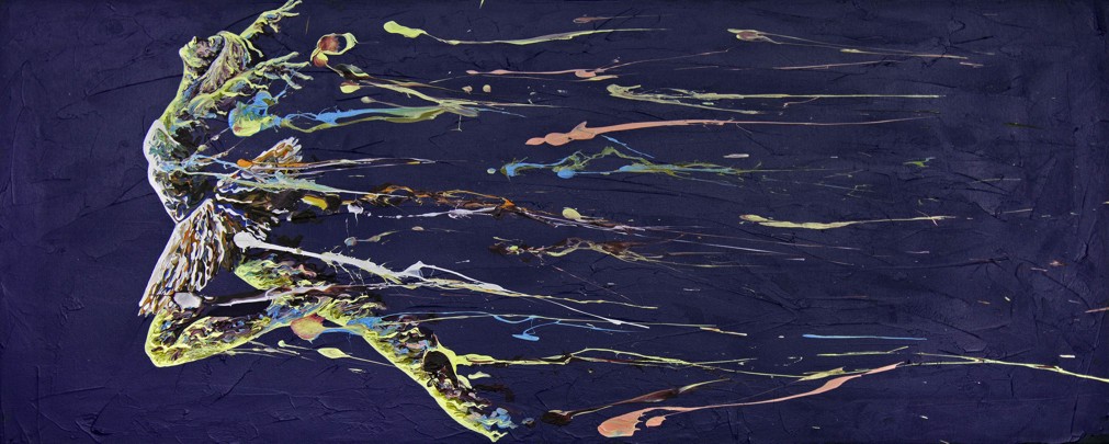 Sean Carlson - In Flight - original painting on canvas