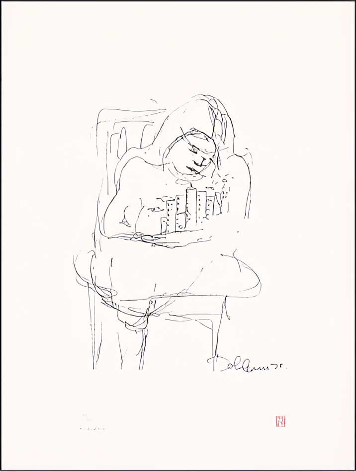 JOHN LENNON - DRAWING - LYRICS - Limited Edition print