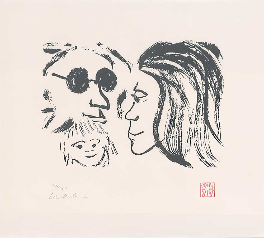 JOHN LENNON - DRAWING - LYRICS - Limited Edition print