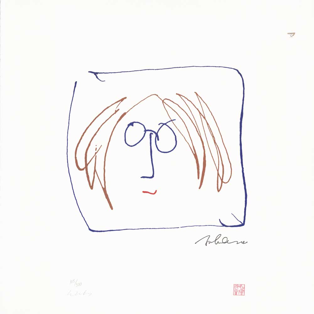 JOHN LENNON - DRAWING - LYRICS - Limited Edition print