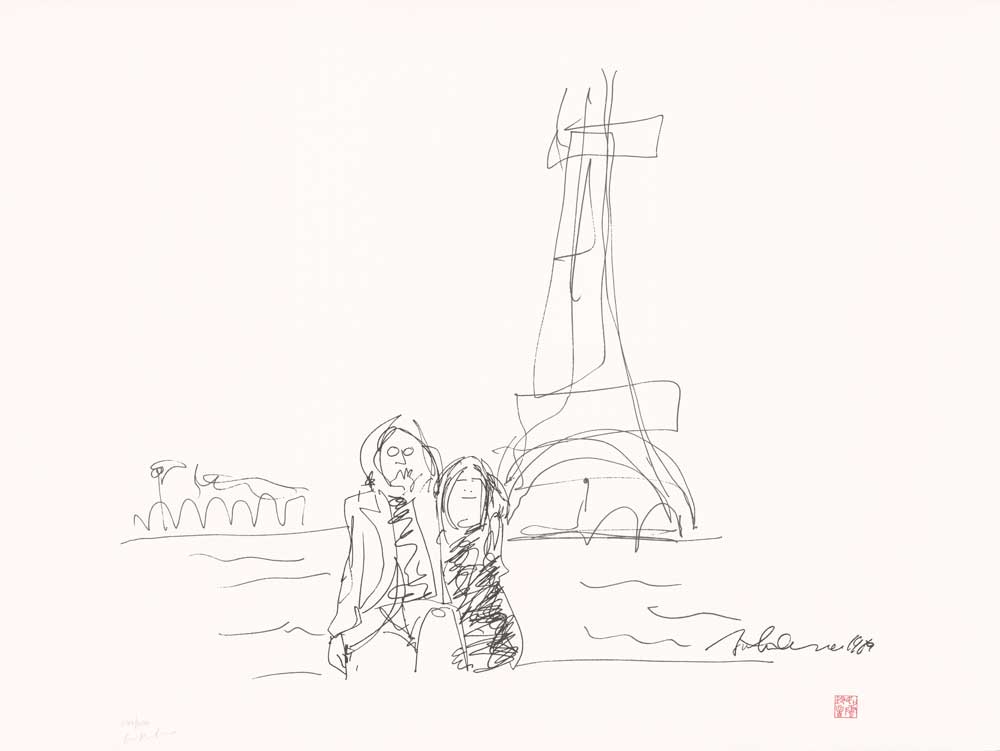 JOHN LENNON - DRAWING - LYRICS - Limited Edition print