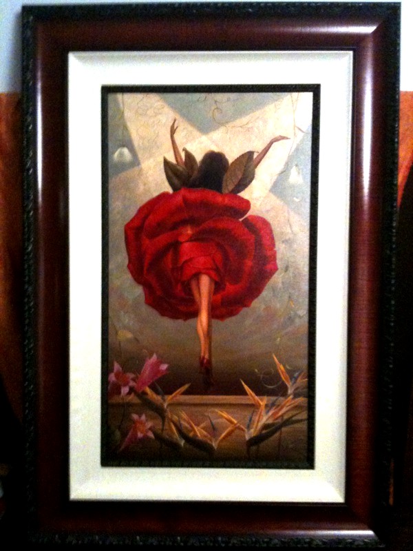 VLADIMIR KUSH   FLAMENCO DANCER   LIMITED EDITION S/N   FRAMED 