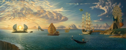 MYTHOLOGY OF THE OCEANS and HEAVENS by Vladimir Kush