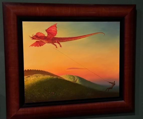 Heavenly Dragon by Vladimir Kush original painting