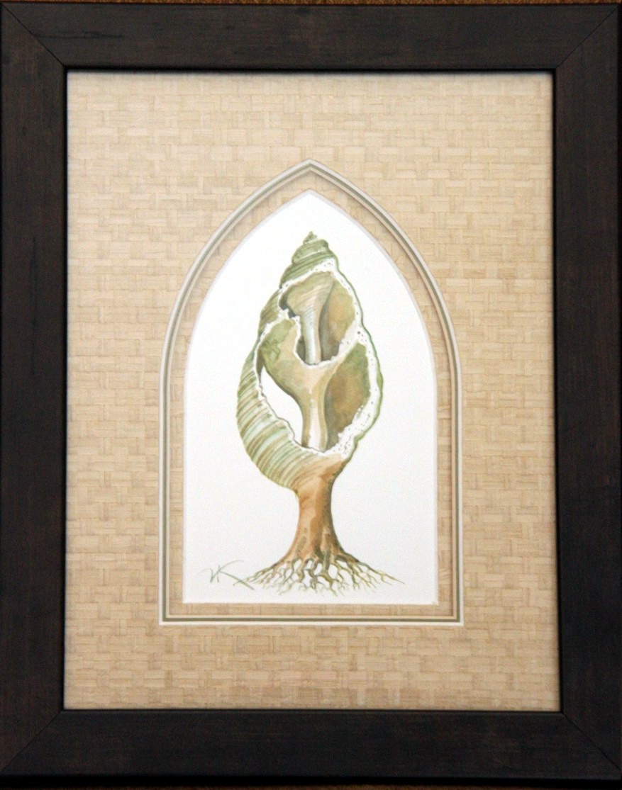 Sequioa Shell - original pen and ink by Vladimir Kush