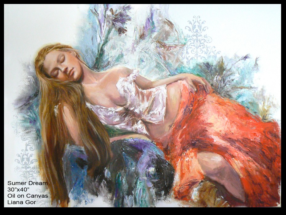 Liana Gor - Summer Dream - Oil on Canvas.