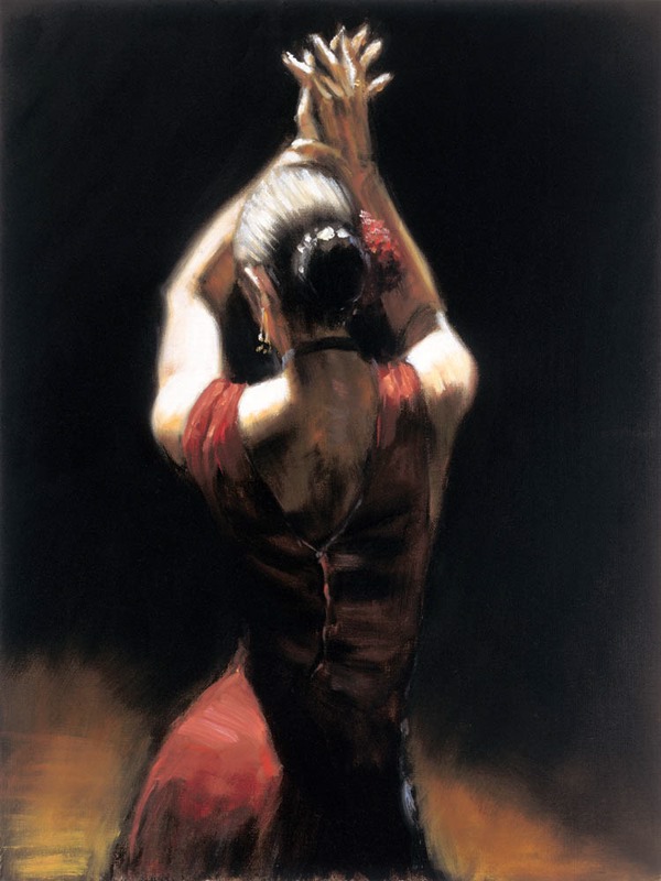 Fabian Perez - Flamenco Dancer I - print on canvas