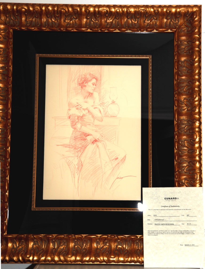   TAFFETA   20x16   ORIGINAL DRAWING   FRAMED   OFFERS WELCOME  