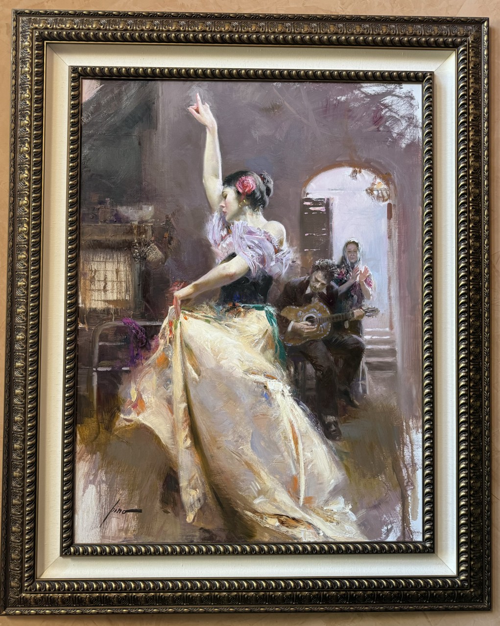 FLAMENCO DANCER by Pino

Original Painting, Oil on Canvas

Size: 30 x 24