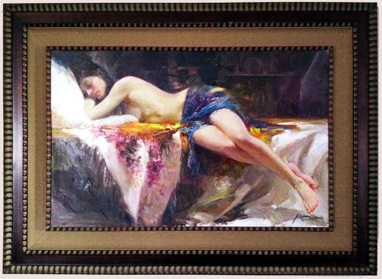 Pino Daeni La Bonita 32x50 Oil on Canvas Painting