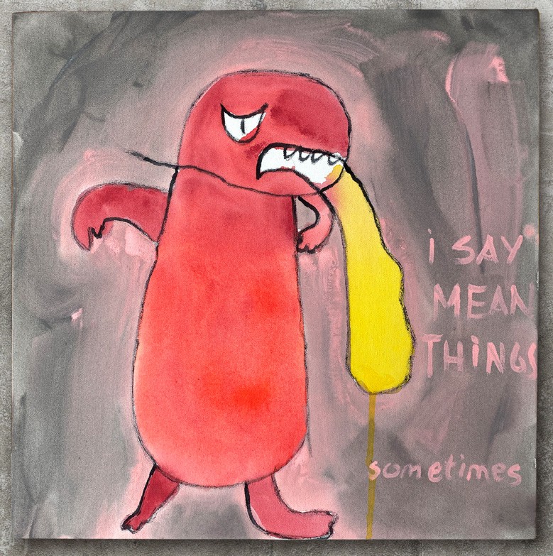 Santiago Lozano - Drawings I Say Mean Things Sometimes - original painting