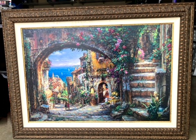 Mountain Village Tuscany Fine Art Giclee Artist Proof Limited